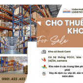 Cho thuê kho Dĩ An, Bình Dương diện tích không giới hạn giá 1.900 vnd/m3/ngày